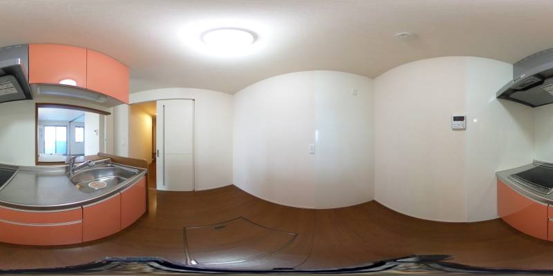 パノラマ画像キッチン