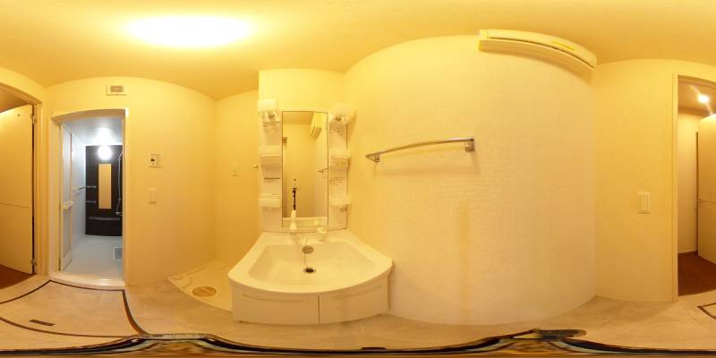 パノラマ画像洗面所