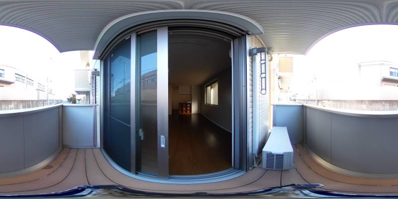 パノラマ画像バルコニー