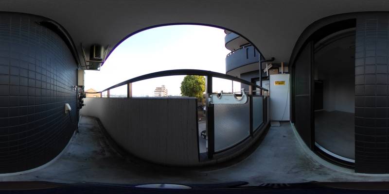 パノラマ画像バルコニー