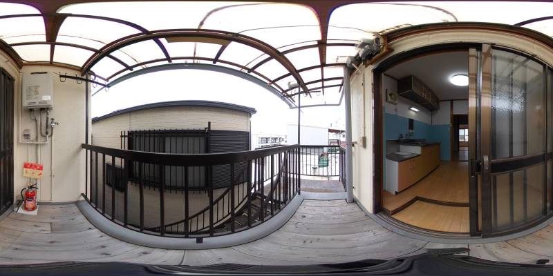 パノラマ画像バルコニー