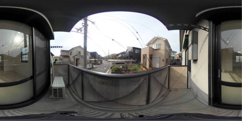 パノラマ画像バルコニー