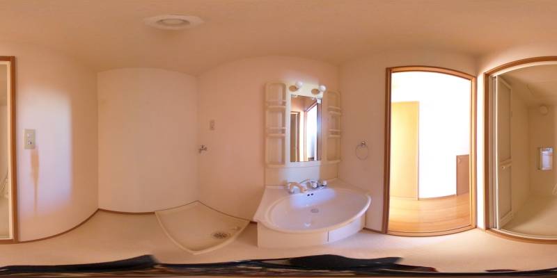 パノラマ画像洗面所