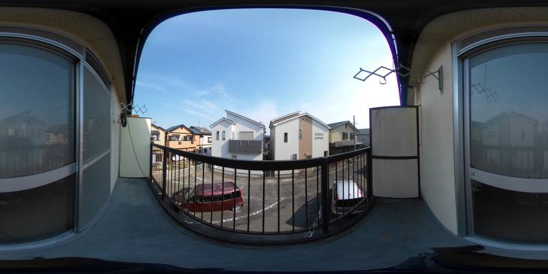 パノラマ画像バルコニー