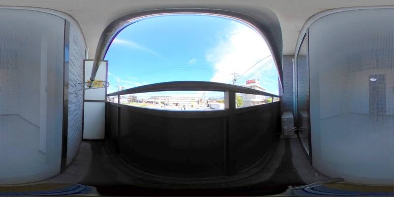 パノラマ画像バルコニー