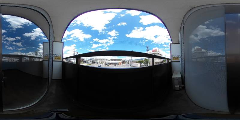 パノラマ画像バルコニー