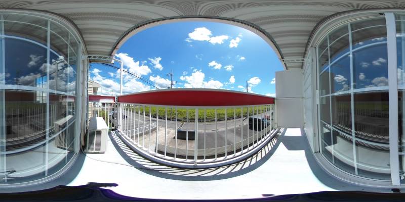 パノラマ画像バルコニー