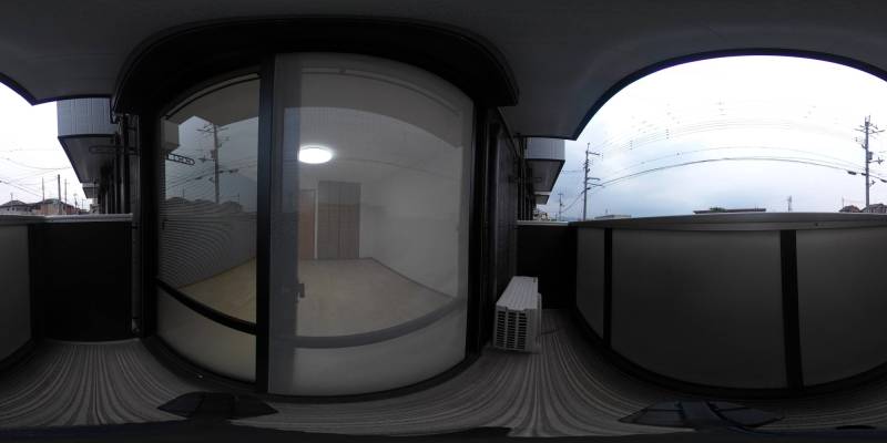 パノラマ画像バルコニー