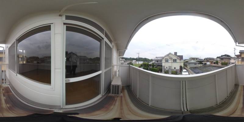 パノラマ画像バルコニー