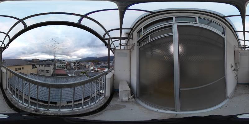 パノラマ画像バルコニー