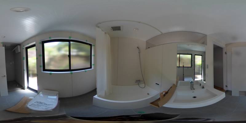 パノラマ画像バスルーム