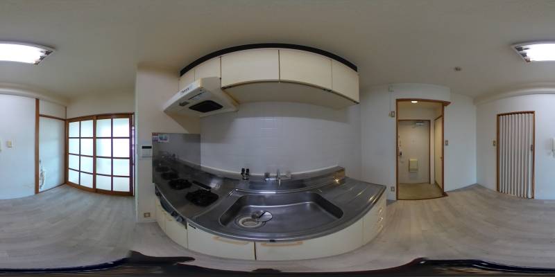 パノラマ画像キッチン