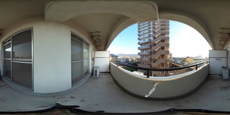 パノラマ画像バルコニー