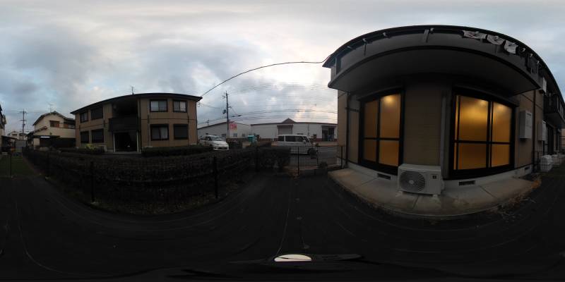 パノラマ画像庭