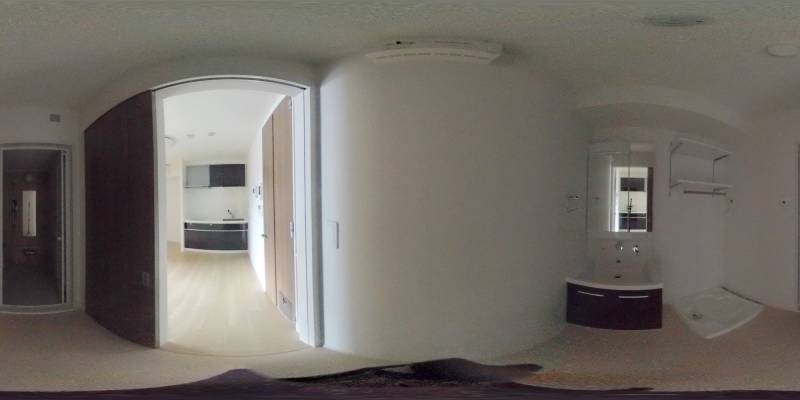 パノラマ画像洗面所