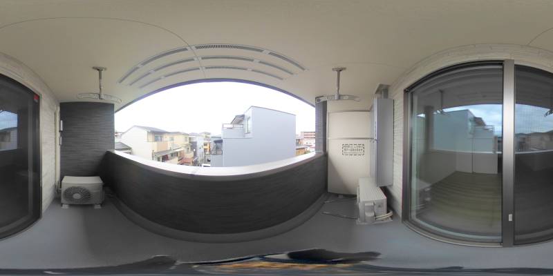 パノラマ画像バルコニー