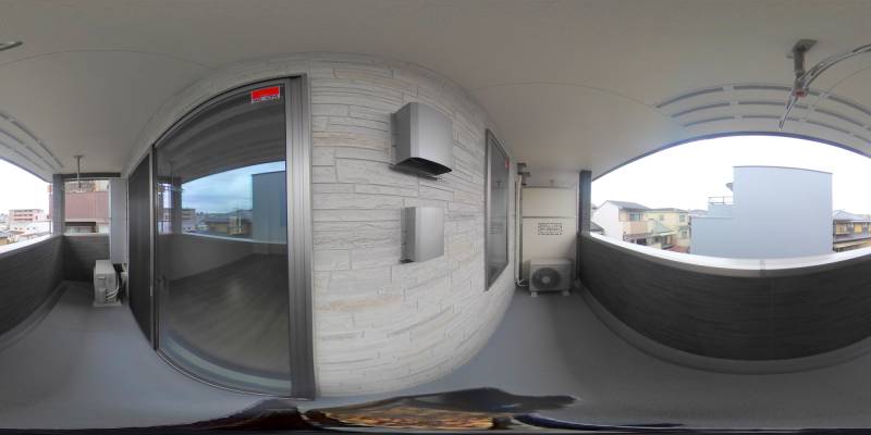 パノラマ画像バルコニー