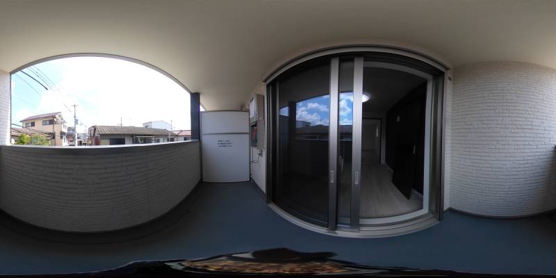 パノラマ画像バルコニー