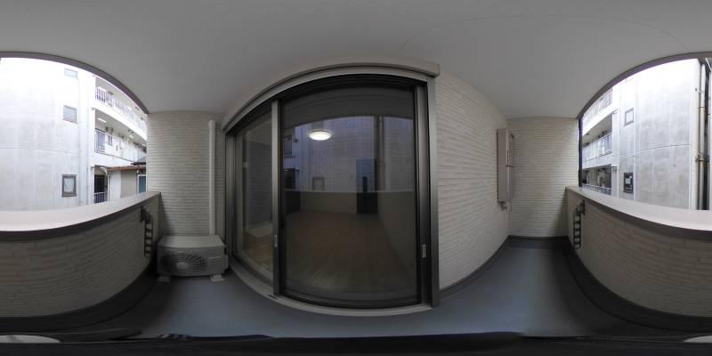 パノラマ画像バルコニー