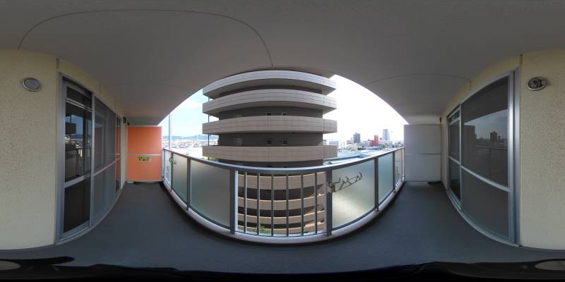 パノラマ画像バルコニー