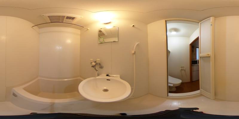 パノラマ画像洗面所