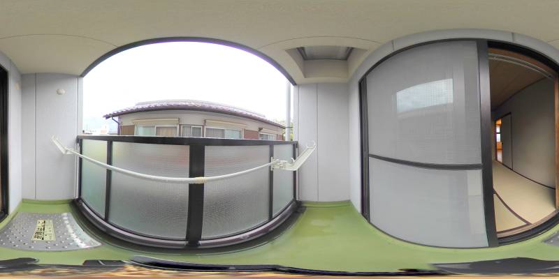 パノラマ画像バルコニー