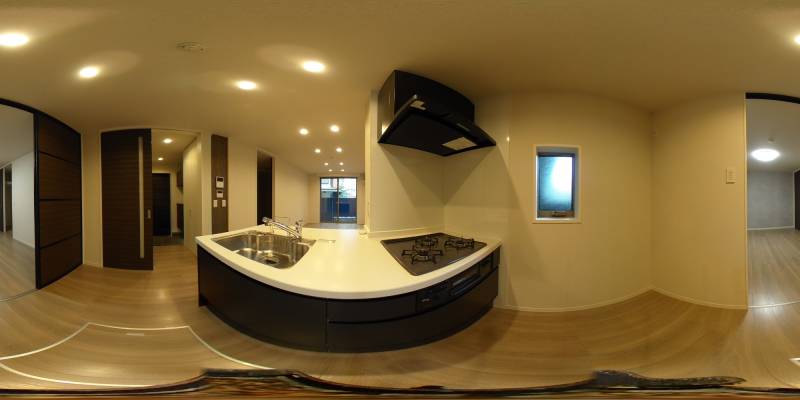 パノラマ画像キッチン