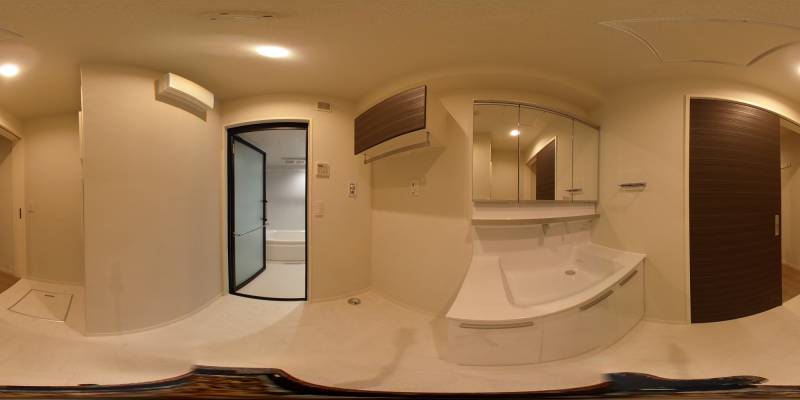 パノラマ画像洗面所