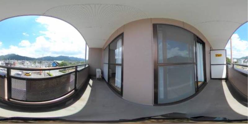 パノラマ画像バルコニー