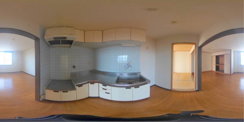 パノラマ画像キッチン