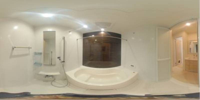 パノラマ画像バスルーム