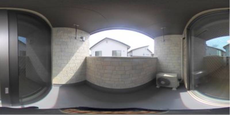 パノラマ画像バルコニー