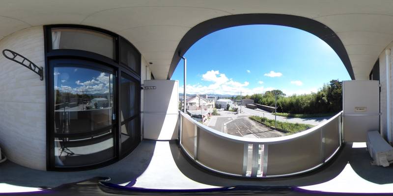 パノラマ画像バルコニー