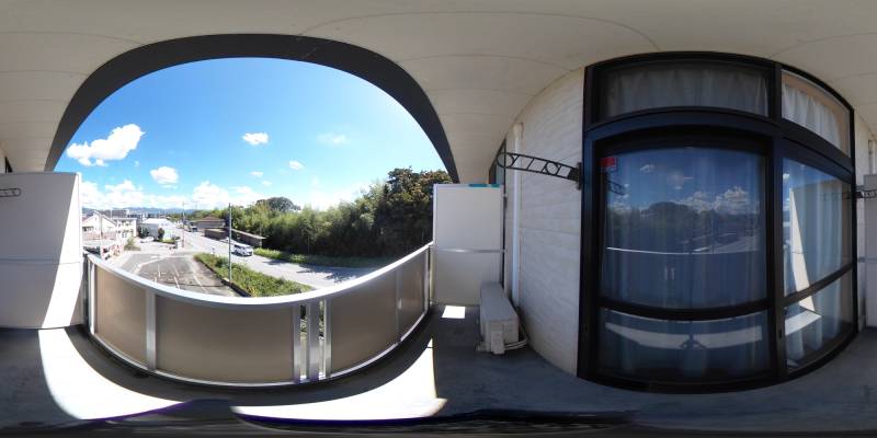 パノラマ画像バルコニー