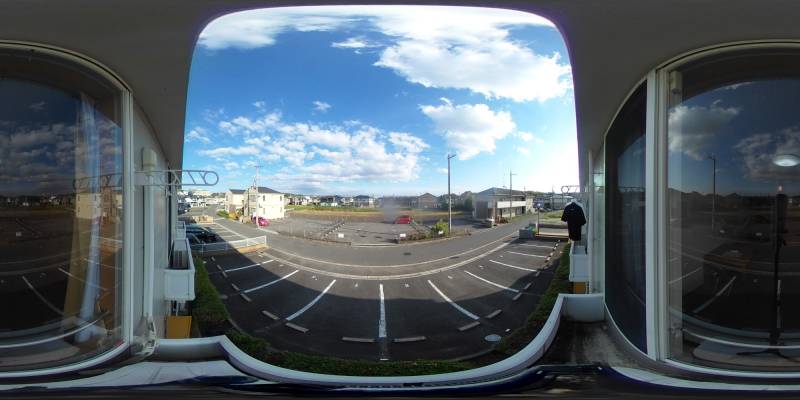 パノラマ画像バルコニー