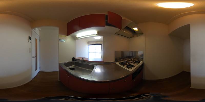 パノラマ画像キッチン