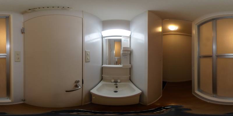 パノラマ画像洗面所