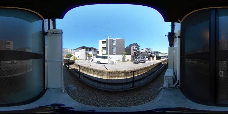 パノラマ画像バルコニー