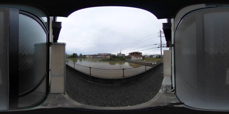 パノラマ画像バルコニー