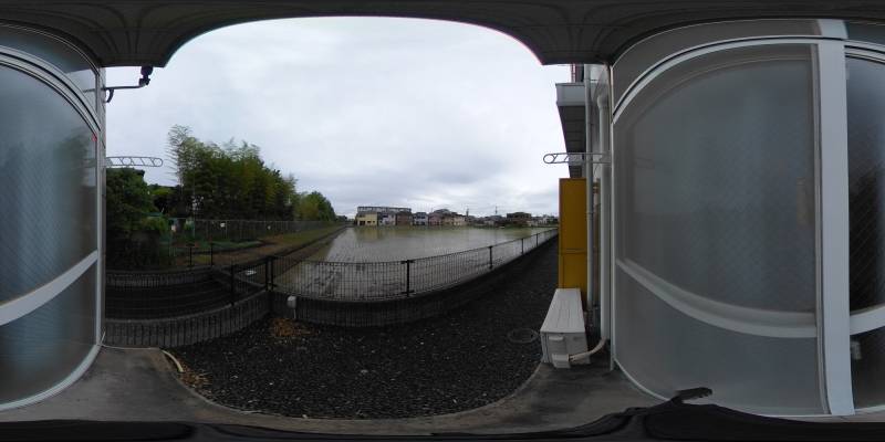 パノラマ画像バルコニー