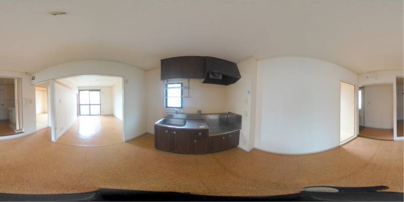 パノラマ画像キッチン