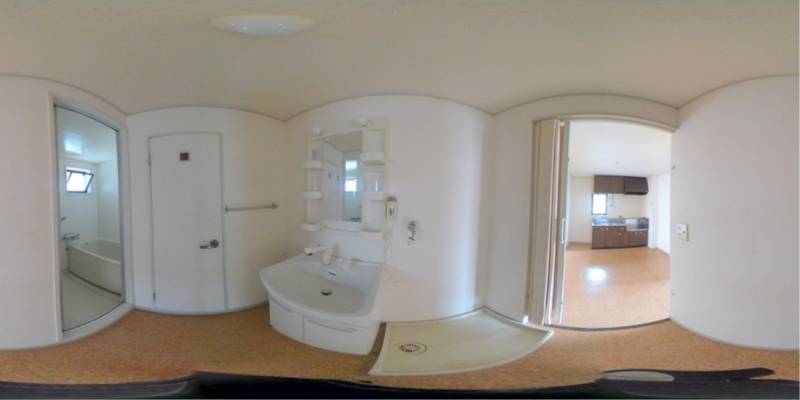 パノラマ画像洗面所