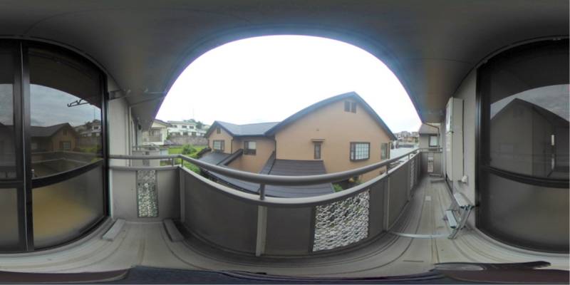 パノラマ画像バルコニー