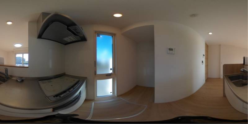 パノラマ画像キッチン