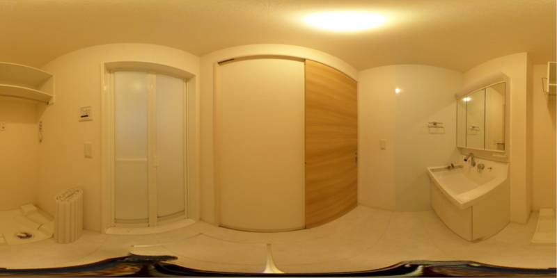 パノラマ画像洗面所