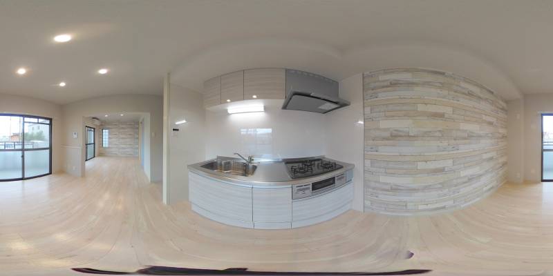 パノラマ画像キッチン