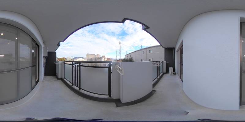 パノラマ画像バルコニー