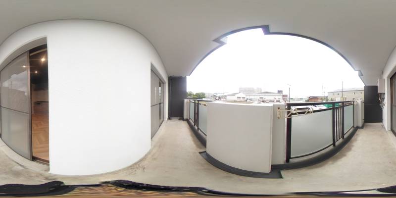 パノラマ画像バルコニー