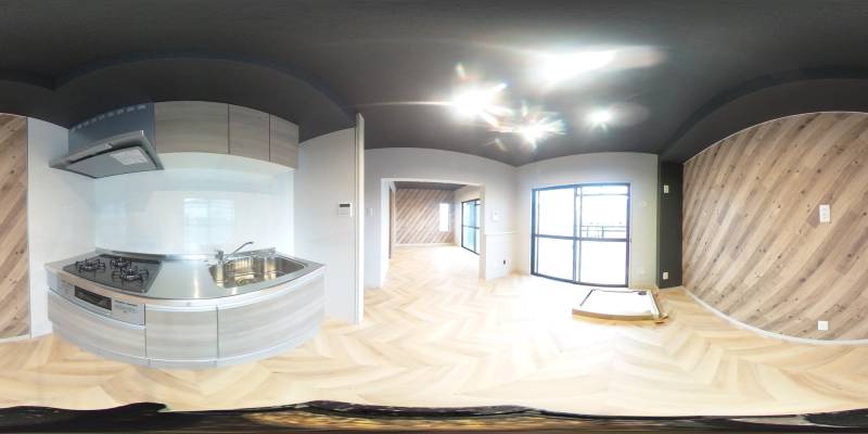 パノラマ画像キッチン