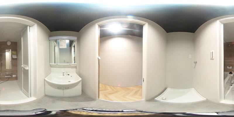 パノラマ画像洗面所